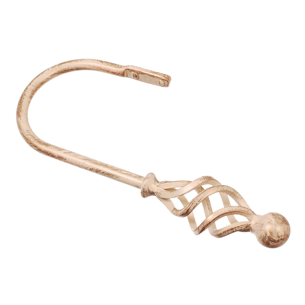 Large Cage & Ball Holdback In Old Ivory 3 Large Cage & Ball Holdback In Old Ivory