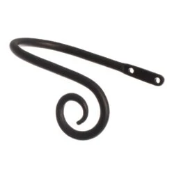 Small Crook Holdback (Right Side) In Matt Black