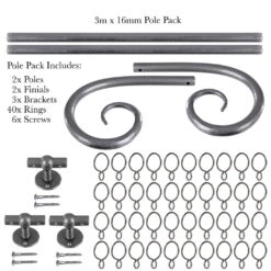3m 16mm Crook Pack In Polished 10 3m 16mm Crook Pack In Polished -LOLYPO Spare Parts Shop 804po 20