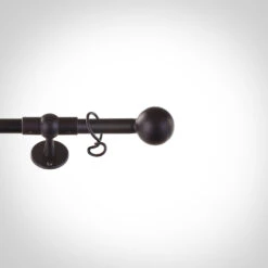 2m 16mm Cannonball Pole Pack In Matt Black