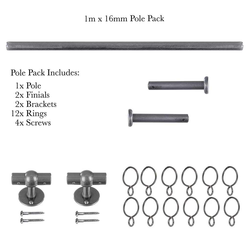 1m 16mm Button Pack In Polished 6 1m 16mm Button Pack In Polished - Image 4